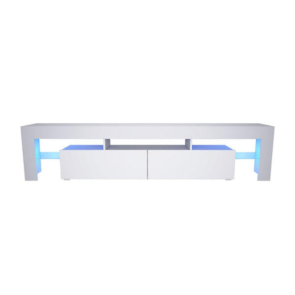 Modern TV Unit w/ LED Light (White) 200 x 38.9 x 45cm - Premium TV Unit from Home Treasures - Just £229.99! Shop now at Home Treasures