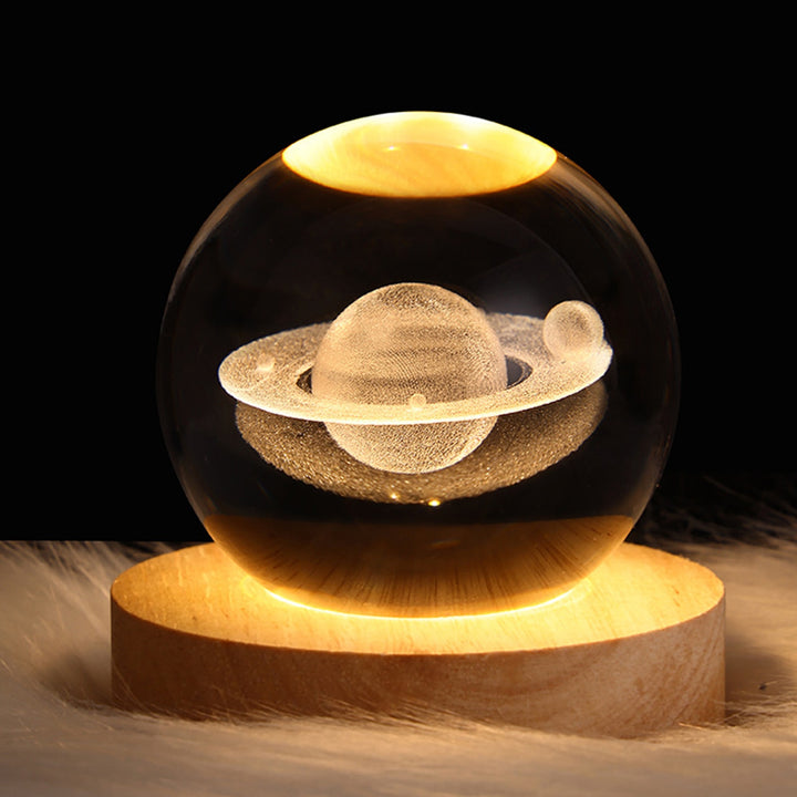 Glowing Crystal Ball Night Light - Premium  from Home Treasures - Just £23.40! Shop now at Home Treasures