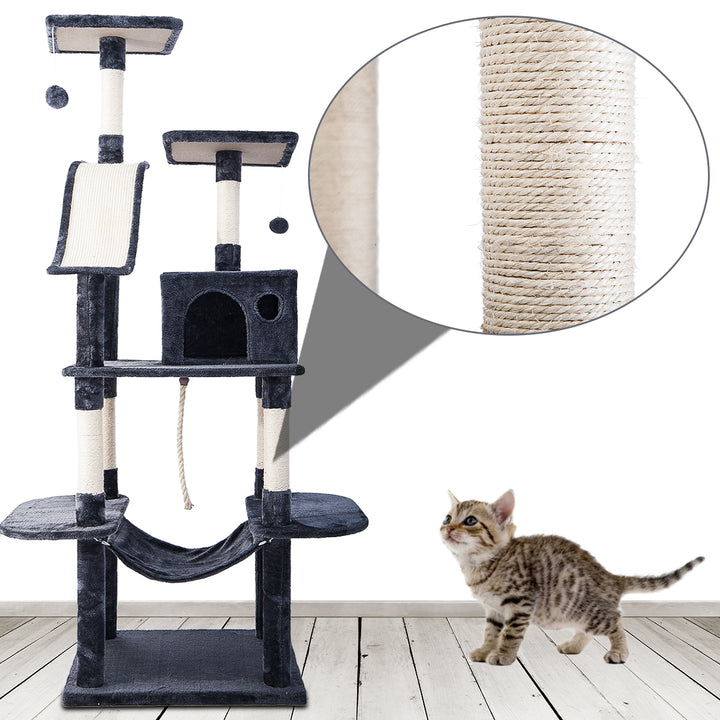 Tree Cat Climbing/Scratcher Activity Centre 170cm - Premium Trees &amp; Condos from Home Treasures - Just £94.68! Shop now at Home Treasures