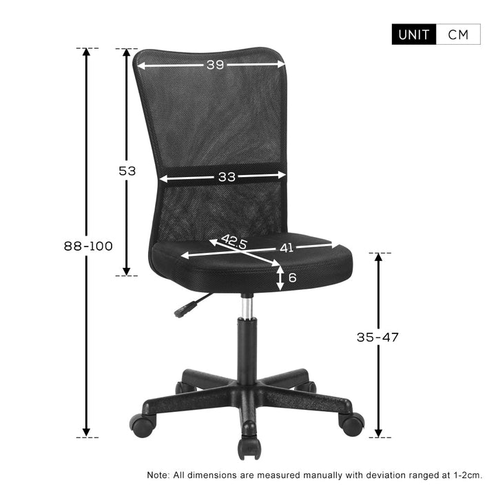 High Back Executive Adjustable Swivel Office Chair w/ Lumbar Support (Black) - Premium Office Chairs from Home Treasures - Just £81.13! Shop now at Home Treasures